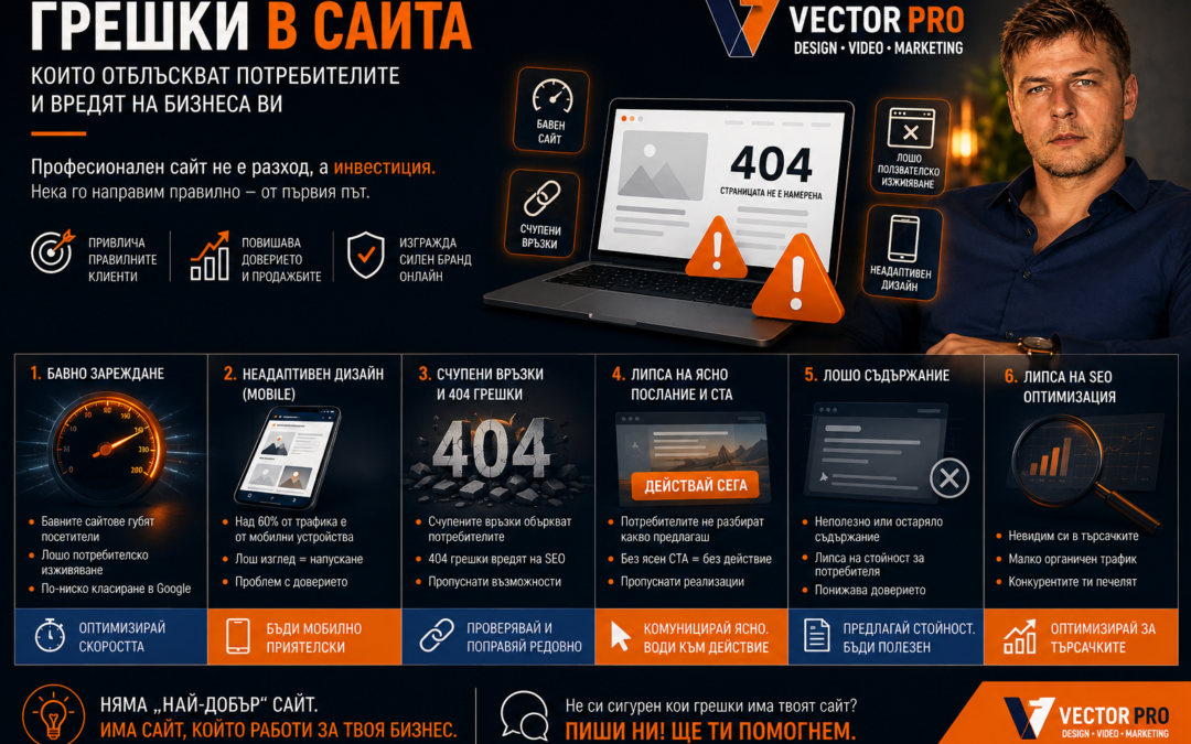3 малки грешки в сайта ви, заради които клиентите ви избягват